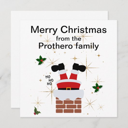 Kerstkaart (Voorkant / Achterkant)