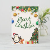 kerstkaart (Staand voorkant)