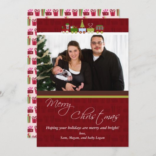 kerstkaart (Voorkant / Achterkant)