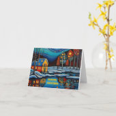 Kerstkaart 105 kaart (Gele Bloem)