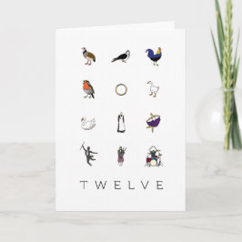 Kerstkaart "12 dagen kerst" feestdagen kaart