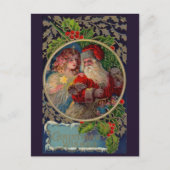 kerstkaart 1912 voor kerstmis en sterangel feestdagenkaart (Voorkant)