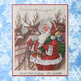 Kerstkaart 1940 — Sinterklaas — Persoonlijke naam Legpuzzel