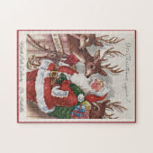 Kerstkaart 1940 — Sinterklaas — Persoonlijke naam Legpuzzel (Horizontaal)