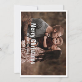 Kerstkaart 1 foto botanisch bloemendecoratie vakan