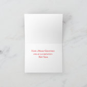 Kerstkaart 2024 feestdagen kaart (Binnen)