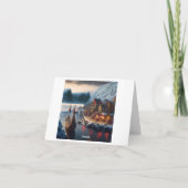 Kerstkaart 2024 feestdagen kaart (Achterkant)