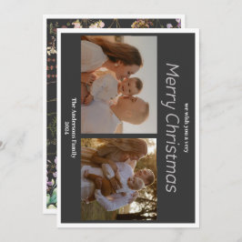 Kerstkaart 2 foto botanisch bloem feestdag