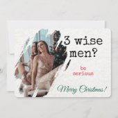 Kerstkaart — "3 Wijzen? Doe Even Normaal" Foto (Voorkant)