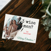 Kerstkaart — "3 Wijzen? Doe Even Normaal" Foto