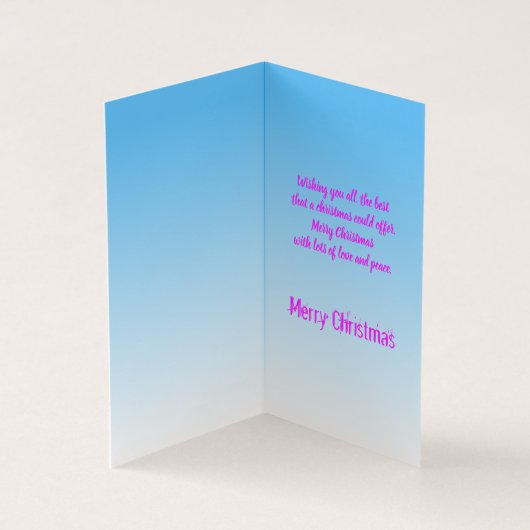 Kerstkaart 4 x 3,5 inch kaart (Binnen)