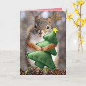 Kerstkaart 5 x 7" Mr. Bickles Kaart (Gele Bloem)