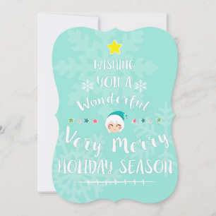 Kerstkaart, 5x7 feestdagenkaart