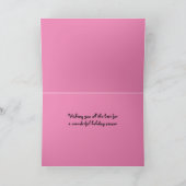 Kerstkaart 7 x 5" met Mr. Bickles Bedankkaart (Binnen)