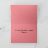 Kerstkaart 7 x 5" met Mr. Bickles Kaart (Binnen)