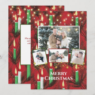 Kerstkaart Aangepaste Foto Vintage Achtergrond