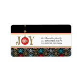 kerstKaart Adresetiketten Etiket (Voorkant)