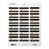 kerstKaart Adresetiketten Etiket (Full Sheet)
