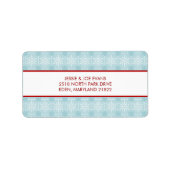 kerstKaart Adresetiketten Etiket (Voorkant)