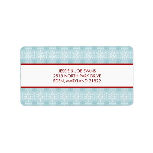 kerstKaart Adresetiketten Etiket (Voorkant)