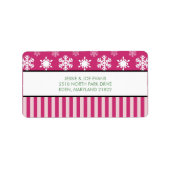 kerstKaart Adresetiketten Etiket (Voorkant)