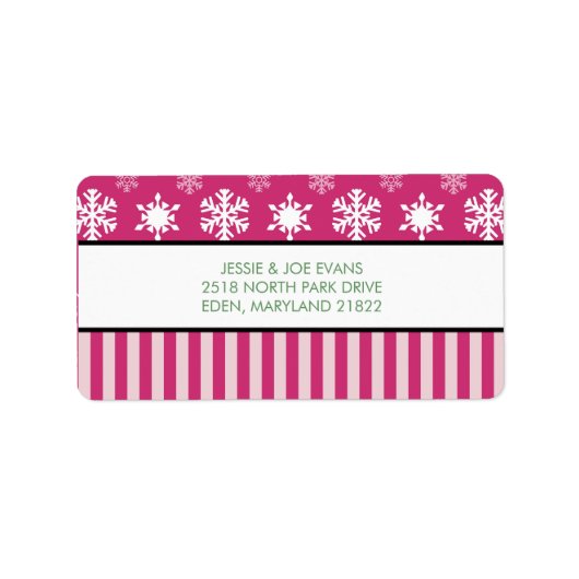 kerstKaart Adresetiketten Etiket (Voorkant)