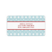 kerstKaart Adresetiketten Etiket (Voorkant)