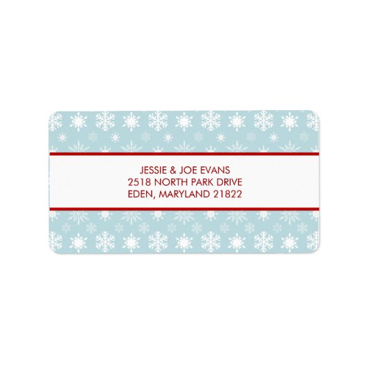 kerstKaart Adresetiketten Etiket (Voorkant)