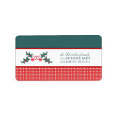kerstKaart Adresetiketten Etiket (Voorkant)