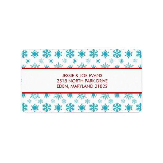 kerstKaart Adresetiketten Etiket (Voorkant)