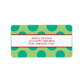 kerstKaart Adresetiketten Etiket (Voorkant)