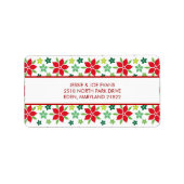 kerstKaart Adresetiketten Etiket (Voorkant)