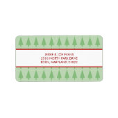 kerstKaart Adresetiketten Etiket (Voorkant)