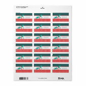 kerstKaart Adresetiketten Etiket (Full Sheet)