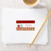 kerstKaart Adresetiketten Etiket (Insitu)