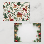 kerstkaart advieskaart (Voorkant / Achterkant)