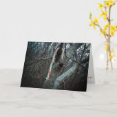 Kerstkaart "Alimagnet Candy Cane" Kaart (Gele Bloem)