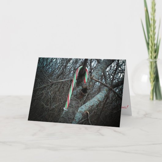 Kerstkaart "Alimagnet Candy Cane" Kaart (Voorkant)