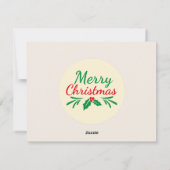 Kerstkaart 'All Merry & Bright' (Achterkant)