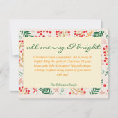 Kerstkaart 'All Merry & Bright' (Voorkant)