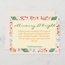 Kerstkaart 'All Merry & Bright'