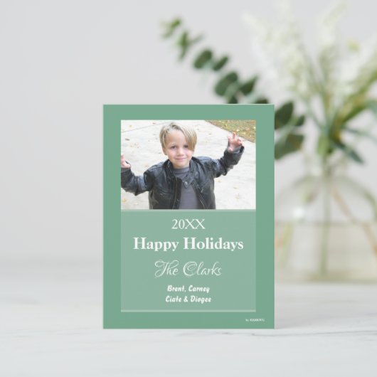 Kerstkaart Alle kleuren Briefkaart - HAMbWG (Staand voorkant)