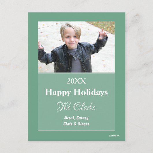 Kerstkaart Alle kleuren Briefkaart - HAMbWG (Voorkant)