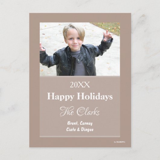 Kerstkaart Alle kleuren Briefkaart - HAMbWG (Voorkant)