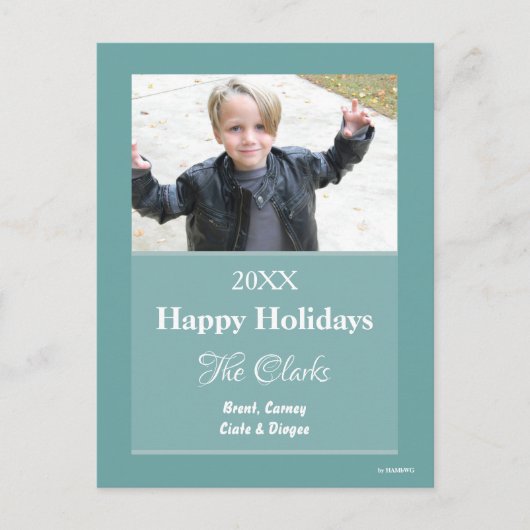 Kerstkaart Alle kleuren Briefkaart - HAMbWG (Voorkant)