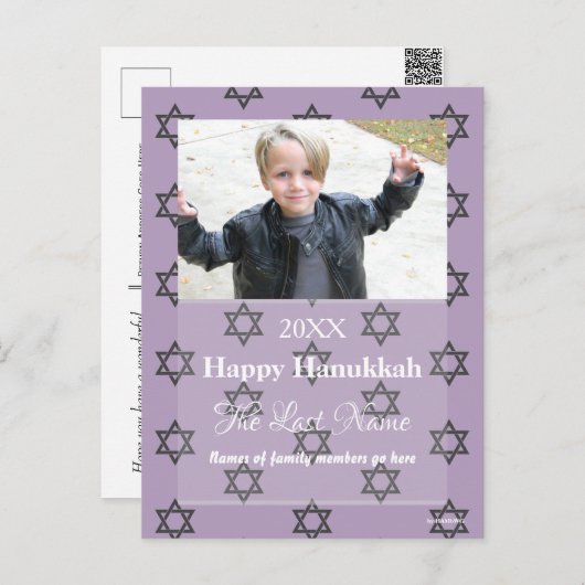 Kerstkaart Alle kleuren Briefkaart - HAMbWG (Voorkant / Achterkant)