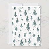 Kerstkaart, alleen sneeuwpoppen. bedankkaart (Achterkant)