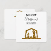 KerstKaart Amazing Grandouders - Nativiteit (Voorkant / Achterkant)