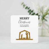 KerstKaart Amazing Grandouders - Nativiteit (Staand voorkant)