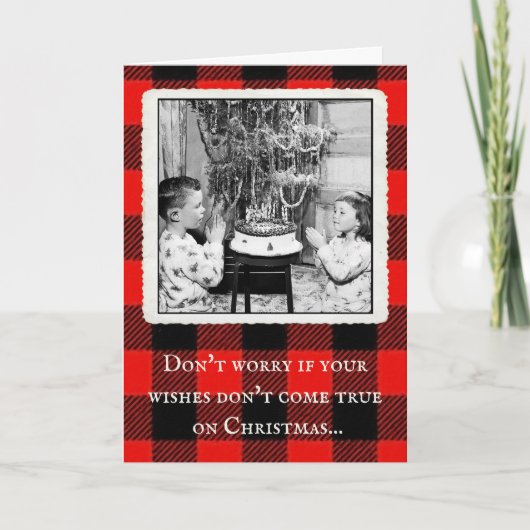 kerstkaart "Amazon Kerstwust" Bedankkaart (Voorkant)